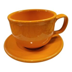 Fiesta JUMBO MUG/Jumbo Saucer Set TANGERINE